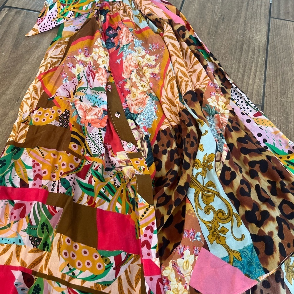 NWOT Geisha designs collage dress XXS - Picture 7 of 8